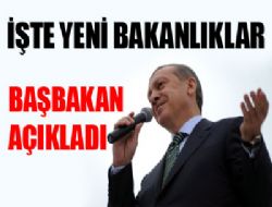 Erdoğan yeni kabine yapısını açıkladı